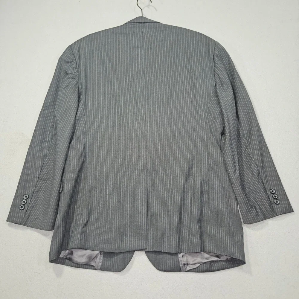 Brooks Brothers 346 Pinstripe Stretch Blazer Sport Coat Grey Sz 40R